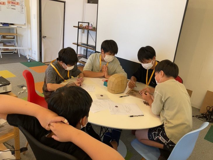 作戦会議の様子